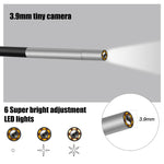 Endoscope industriel portable étanche HD P40 3,9mm rouge à écran vertical intégré, 2m, 5m, 10m