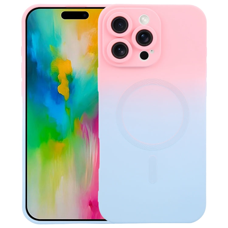 Coque de téléphone MagSafe en silicone TPU liquide dégradé, Pour iPhone 17e / 16e, Pour iPhone 17 Pro Max, Pour iPhone 17 Pro, Pour iPhone 17, Pour iPhone Air, Pour iPhone 16 Pro Max, Pour iPhone 16 Pro, Pour iPhone 16 Plus