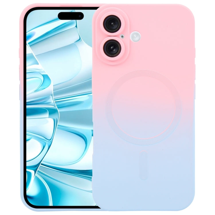 Coque de téléphone MagSafe en silicone TPU liquide dégradé, Pour iPhone 17e / 16e, Pour iPhone 17 Pro Max, Pour iPhone 17 Pro, Pour iPhone 17, Pour iPhone Air, Pour iPhone 16 Pro Max, Pour iPhone 16 Pro, Pour iPhone 16 Plus