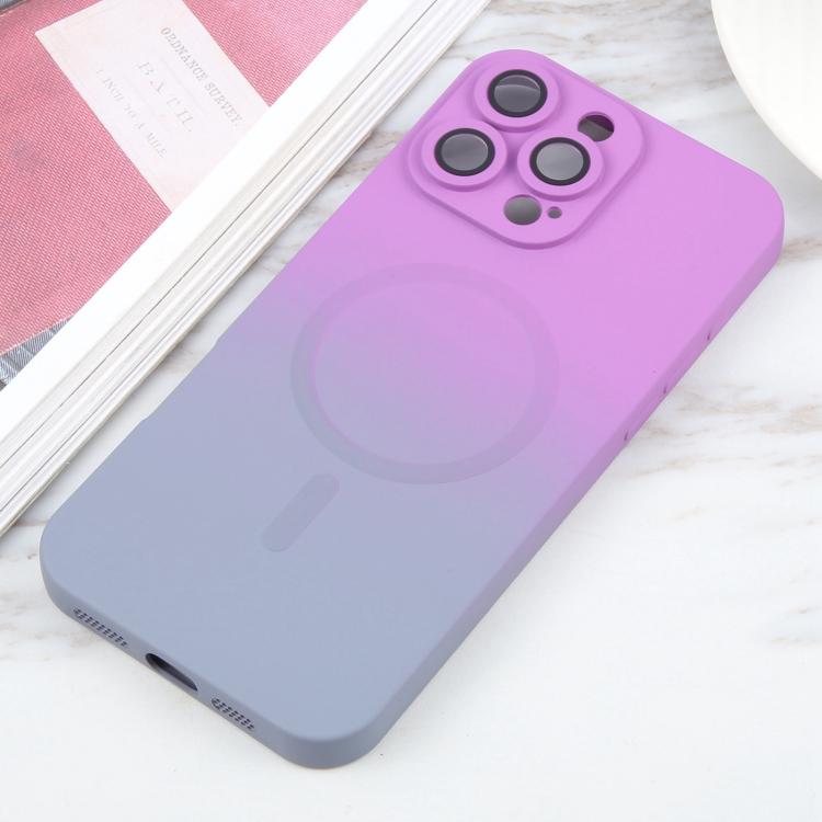 Coque de téléphone MagSafe en silicone TPU liquide dégradé, Pour iPhone 17e / 16e, Pour iPhone 17 Pro Max, Pour iPhone 17 Pro, Pour iPhone 17, Pour iPhone Air, Pour iPhone 16 Pro Max, Pour iPhone 16 Pro, Pour iPhone 16 Plus