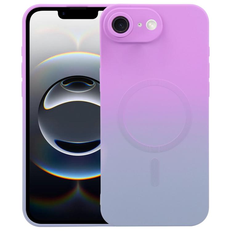 Coque de téléphone MagSafe en silicone TPU liquide dégradé, Pour iPhone 17e / 16e, Pour iPhone 17 Pro Max, Pour iPhone 17 Pro, Pour iPhone 17, Pour iPhone Air, Pour iPhone 16 Pro Max, Pour iPhone 16 Pro, Pour iPhone 16 Plus