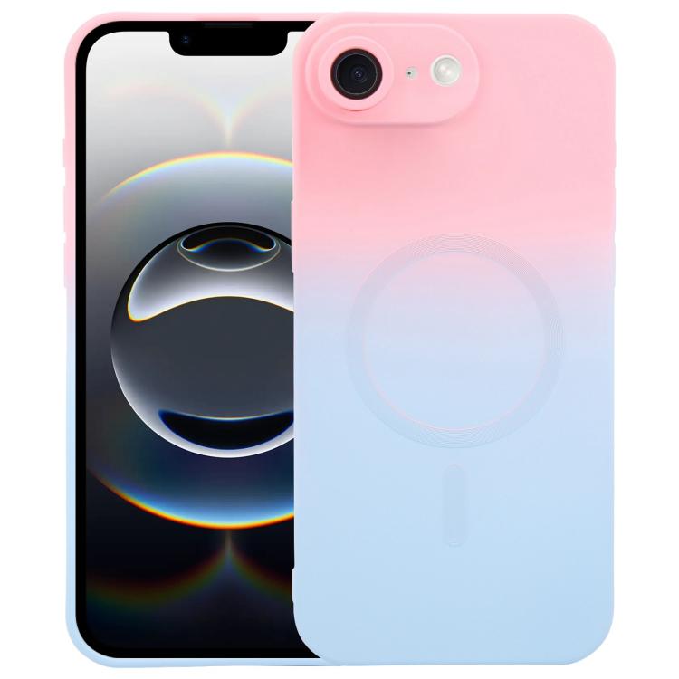Coque de téléphone MagSafe en silicone TPU liquide dégradé, Pour iPhone 17e / 16e, Pour iPhone 17 Pro Max, Pour iPhone 17 Pro, Pour iPhone 17, Pour iPhone Air, Pour iPhone 16 Pro Max, Pour iPhone 16 Pro, Pour iPhone 16 Plus