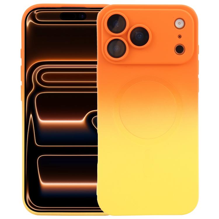 Coque de téléphone MagSafe en silicone TPU liquide dégradé, Pour iPhone 17e / 16e, Pour iPhone 17 Pro Max, Pour iPhone 17 Pro, Pour iPhone 17, Pour iPhone Air, Pour iPhone 16 Pro Max, Pour iPhone 16 Pro, Pour iPhone 16 Plus