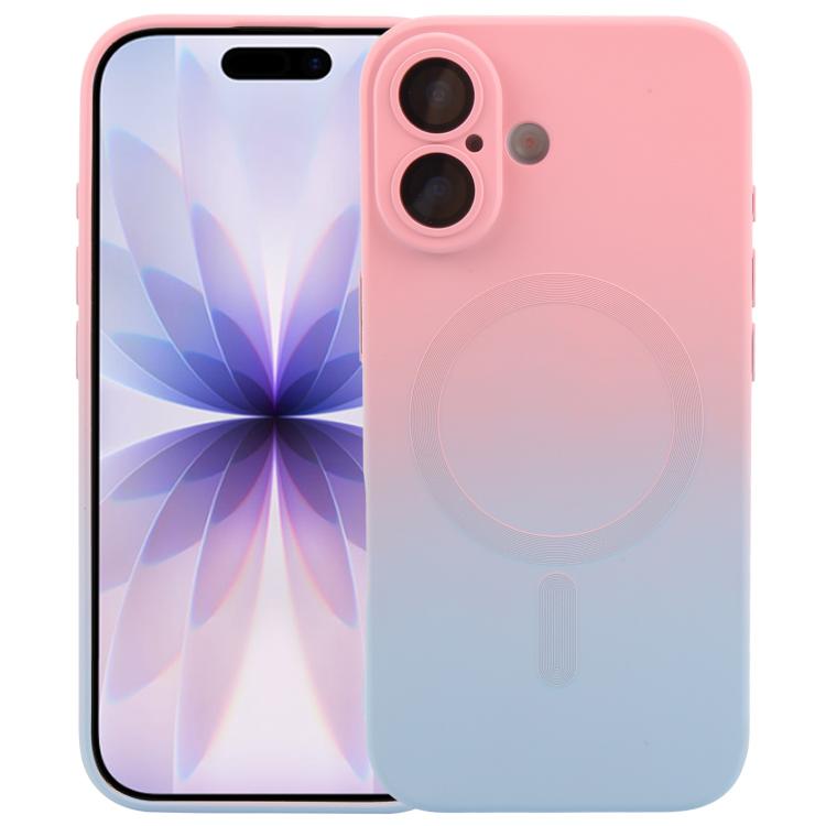 Coque de téléphone MagSafe en silicone TPU liquide dégradé, Pour iPhone 17e / 16e, Pour iPhone 17 Pro Max, Pour iPhone 17 Pro, Pour iPhone 17, Pour iPhone Air, Pour iPhone 16 Pro Max, Pour iPhone 16 Pro, Pour iPhone 16 Plus