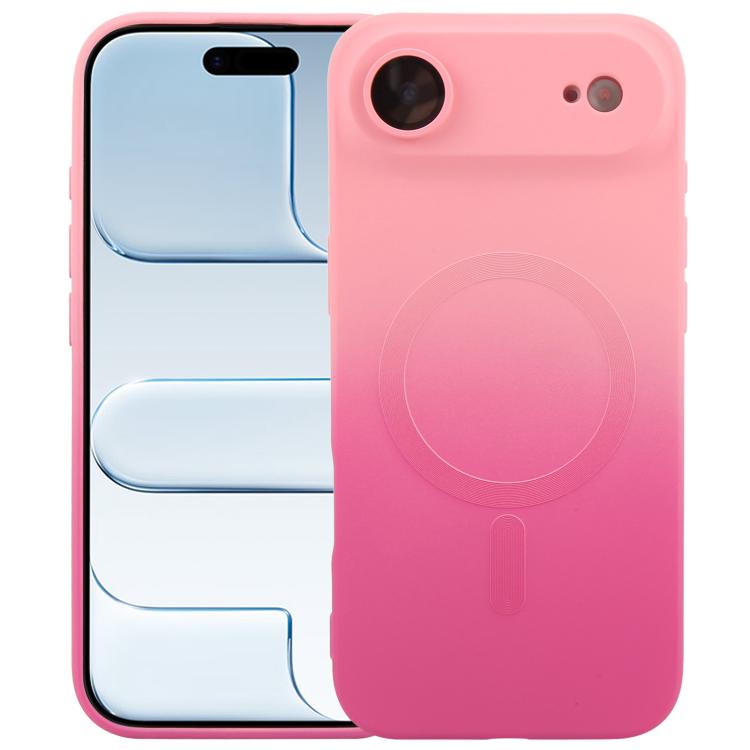 Coque de téléphone MagSafe en silicone TPU liquide dégradé, Pour iPhone 17e / 16e, Pour iPhone 17 Pro Max, Pour iPhone 17 Pro, Pour iPhone 17, Pour iPhone Air, Pour iPhone 16 Pro Max, Pour iPhone 16 Pro, Pour iPhone 16 Plus