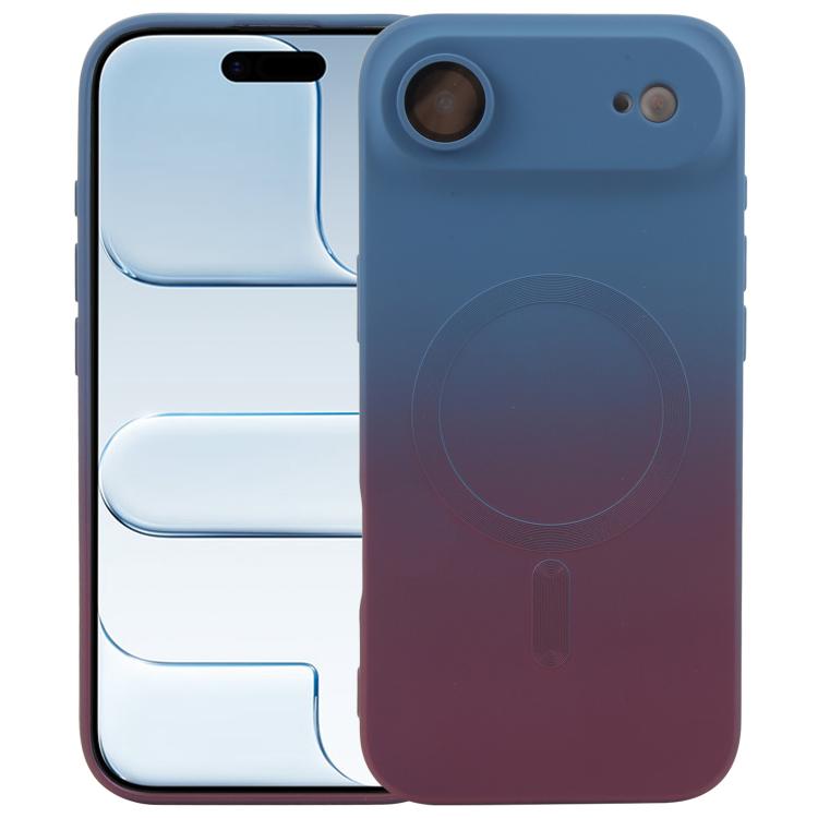 Coque de téléphone MagSafe en silicone TPU liquide dégradé, Pour iPhone 17e / 16e, Pour iPhone 17 Pro Max, Pour iPhone 17 Pro, Pour iPhone 17, Pour iPhone Air, Pour iPhone 16 Pro Max, Pour iPhone 16 Pro, Pour iPhone 16 Plus
