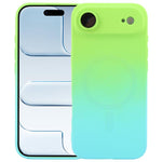 Coque de téléphone MagSafe en silicone TPU liquide dégradé, Pour iPhone 17e / 16e, Pour iPhone 17 Pro Max, Pour iPhone 17 Pro, Pour iPhone 17, Pour iPhone Air, Pour iPhone 16 Pro Max, Pour iPhone 16 Pro, Pour iPhone 16 Plus