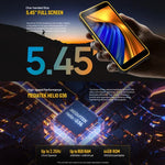 Ulefone Armor X12 Pro, téléphone robuste certifié IP68/IP69K, écran 5,45 pouces, Android 15, processeur octa-core MediaTek Helio G36, réseau : 4G, NFC, 4 Go de RAM + 64 Go de stockage