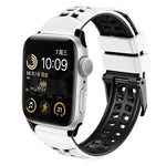 Bracelet de montre en silicone à double boucle Twill, pour Apple Watch Series 2 38 mm