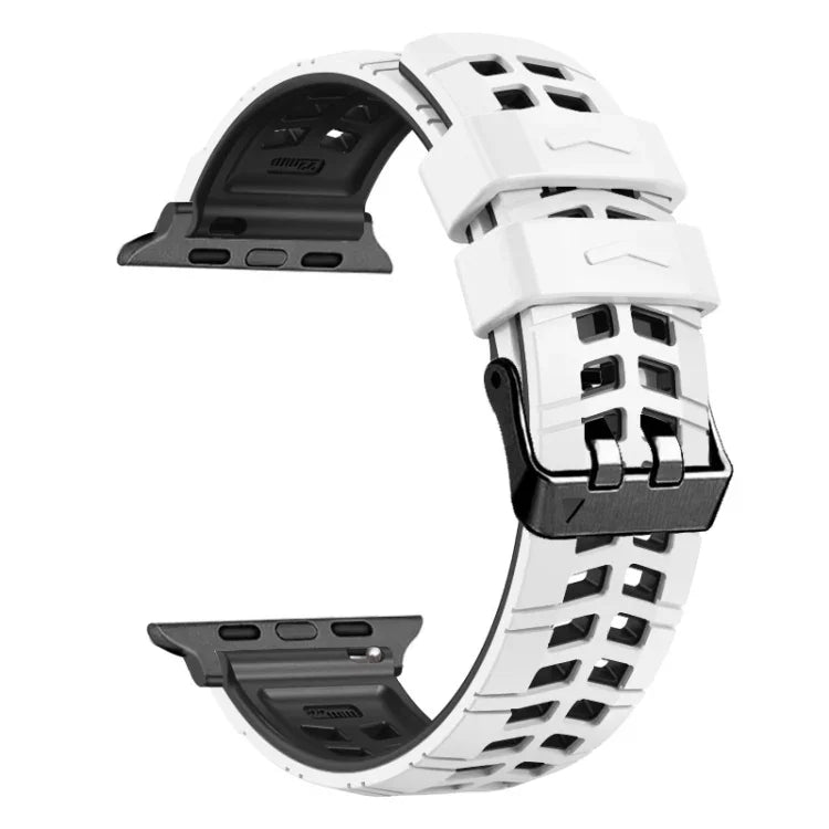 Bracelet de montre en silicone à double boucle Twill, pour Apple Watch Series 2 38 mm