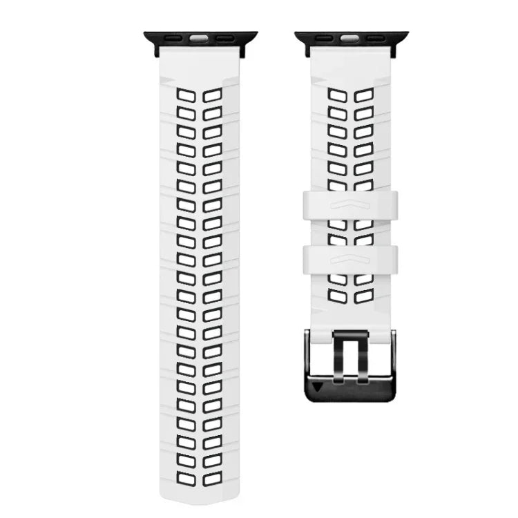 Bracelet de montre en silicone à double boucle Twill, pour Apple Watch Series 2 38 mm