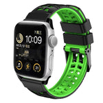 Bracelet de montre en silicone à double boucle Twill, pour Apple Watch Series 2 38 mm