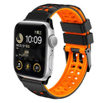 Bracelet de montre en silicone à double boucle Twill, pour Apple Watch Series 2 38 mm