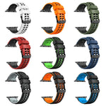 Bracelet de montre en silicone à double boucle Twill, pour Apple Watch Series 2 38 mm