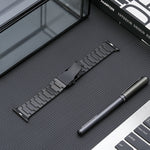 Safety Buckle Titanium Steel Watch Band, For Apple Watch Ultra 49mm, For Apple Watch SE 2023 44mm, For Apple Watch SE 2023 40mm, For Apple Watch Ultra 2 49mm, For Apple Watch Series 9 45mm, For Apple Watch SE 2022 40mm, For Apple Watch SE 2022 44mm    ...