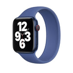 Pour Apple Watch Series 8&7 41mm / SE 2&6&SE&5&4 40mm / 3&2&1 38mm Bracelet en silicone élastique de couleur unie, Taille: L 156mm, Taille: L 156mm