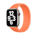 Pour Apple Watch Series 8&7 41mm / SE 2&6&SE&5&4 40mm / 3&2&1 38mm Bracelet en silicone élastique de couleur unie, Taille: L 156mm, Taille: L 156mm