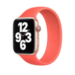 Pour Apple Watch Series 8&7 41mm / SE 2&6&SE&5&4 40mm / 3&2&1 38mm Bracelet en silicone élastique de couleur unie, Taille: L 156mm, Taille: L 156mm