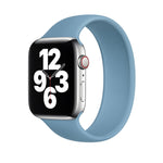 Pour Apple Watch Series 8&7 41mm / SE 2&6&SE&5&4 40mm / 3&2&1 38mm Bracelet en silicone élastique de couleur unie, Taille: L 156mm, Taille: L 156mm