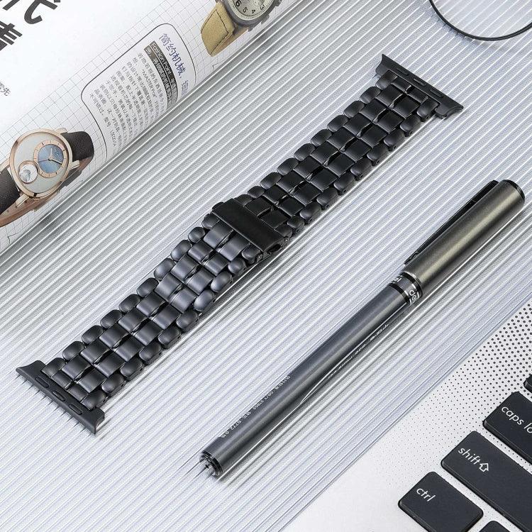 Bracelet de montre en acier titane à cinq perles, pour Apple Watch Series 6 44mm, pour Apple Watch Series 5 44mm, pour Apple Watch Series 5 40mm, pour Apple Watch Series 4 44mm, pour Apple Watch 42mm, pour Apple Watch Series 3 38mm, pour Apple Watch 38mm