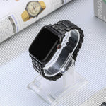 Bracelet de montre en acier titane à cinq perles, pour Apple Watch Series 6 44mm, pour Apple Watch Series 5 44mm, pour Apple Watch Series 5 40mm, pour Apple Watch Series 4 44mm, pour Apple Watch 42mm, pour Apple Watch Series 3 38mm, pour Apple Watch 38mm