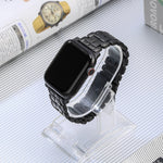 Bracelet de montre en acier titane à cinq perles, pour Apple Watch Series 6 44mm, pour Apple Watch Series 5 44mm, pour Apple Watch Series 5 40mm, pour Apple Watch Series 4 44mm, pour Apple Watch 42mm, pour Apple Watch Series 3 38mm, pour Apple Watch 38mm