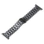 Bracelet de montre en acier titane à cinq perles, pour Apple Watch Series 6 44mm, pour Apple Watch Series 5 44mm, pour Apple Watch Series 5 40mm, pour Apple Watch Series 4 44mm, pour Apple Watch 42mm, pour Apple Watch Series 3 38mm, pour Apple Watch 38mm