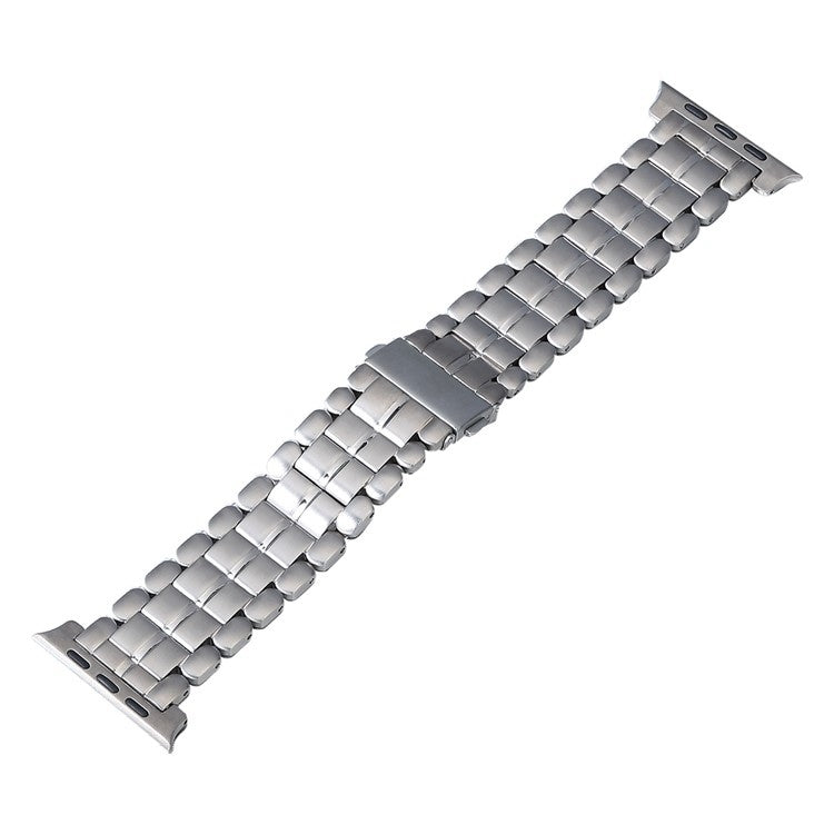 Bracelet de montre en acier titane à cinq perles, pour Apple Watch Series 6 44mm, pour Apple Watch Series 5 44mm, pour Apple Watch Series 5 40mm, pour Apple Watch Series 4 44mm, pour Apple Watch 42mm, pour Apple Watch Series 3 38mm, pour Apple Watch 38mm