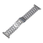 Bracelet de montre en acier titane à cinq perles, pour Apple Watch Series 6 44mm, pour Apple Watch Series 5 44mm, pour Apple Watch Series 5 40mm, pour Apple Watch Series 4 44mm, pour Apple Watch 42mm, pour Apple Watch Series 3 38mm, pour Apple Watch 38mm