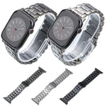 Bracelet de montre en acier titane à cinq perles, pour Apple Watch Series 6 44mm, pour Apple Watch Series 5 44mm, pour Apple Watch Series 5 40mm, pour Apple Watch Series 4 44mm, pour Apple Watch 42mm, pour Apple Watch Series 3 38mm, pour Apple Watch 38mm
