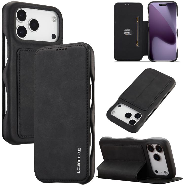 Étui de téléphone en cuir à rabat LC.IMEEKE Hon Ancient Series, pour iPhone 17 Pro Max, pour iPhone 17 Pro, pour iPhone 17, pour iPhone Air, pour iPhone 16 Pro Max, pour iPhone 16 Pro, pour iPhone 16 Plus, pour iPhone 16, pour iPhone 15 Pro Max