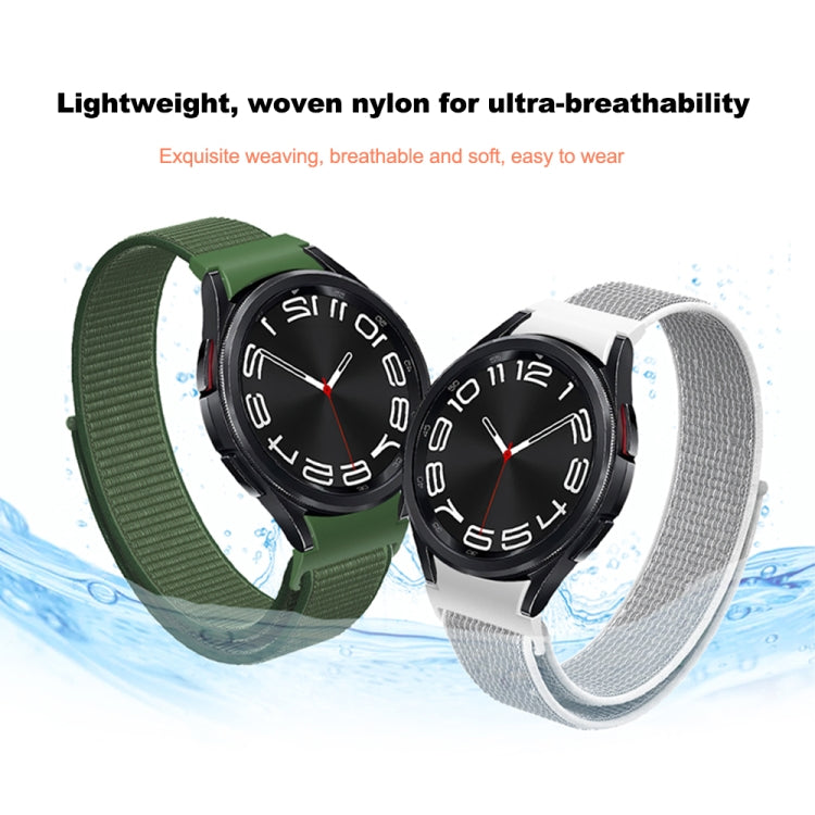 Bracelet de montre en nylon tressé, pour Samsung Galaxy Watch 7 / 6