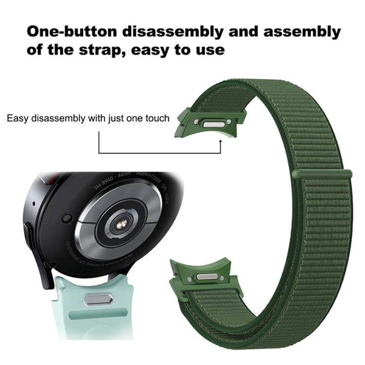 Bracelet de montre en nylon tressé, pour Samsung Galaxy Watch 7 / 6