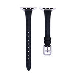 Bracelet de montre en cuir véritable fin en forme de T, pour Apple Watch Series 9 41mm, pour Apple Watch Ultra 49mm, pour Apple Watch Series 8 41mm, pour Apple Watch Series 8 45mm, pour Apple Watch SE 2022 40mm, pour Apple Watch SE 2022 44mm