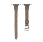 Bracelet de montre en cuir véritable fin en forme de T, pour Apple Watch Series 9 41mm, pour Apple Watch Ultra 49mm, pour Apple Watch Series 8 41mm, pour Apple Watch Series 8 45mm, pour Apple Watch SE 2022 40mm, pour Apple Watch SE 2022 44mm