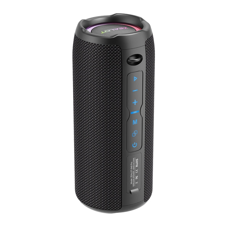 Enceinte Bluetooth sans fil portable extérieure Zealot S49 Pro 20W avec lumière RVB, S49 Pro