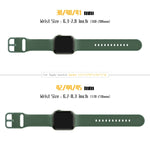 Bracelet de montre en silicone à boucle ardillon, pour Apple Watch 38 mm