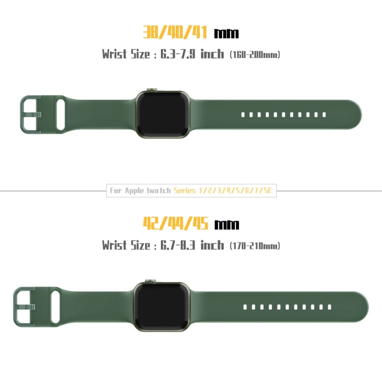 Bracelet de montre en silicone à boucle ardillon, pour Apple Watch 38 mm