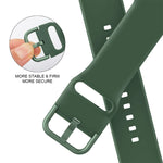 Bracelet de montre en silicone à boucle ardillon, pour Apple Watch 38 mm