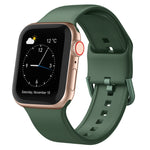 Bracelet de montre en silicone à boucle ardillon, pour Apple Watch 38 mm