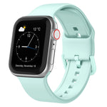Bracelet de montre en silicone à boucle ardillon, pour Apple Watch 38 mm