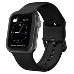 Bracelet de montre en silicone à boucle ardillon, pour Apple Watch 38 mm