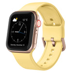 Bracelet de montre en silicone à boucle ardillon, pour Apple Watch 38 mm