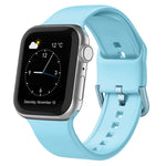 Bracelet de montre en silicone à boucle ardillon, pour Apple Watch 38 mm