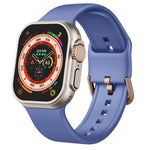 Bracelet de montre en silicone à boucle ardillon, pour Apple Watch 38 mm