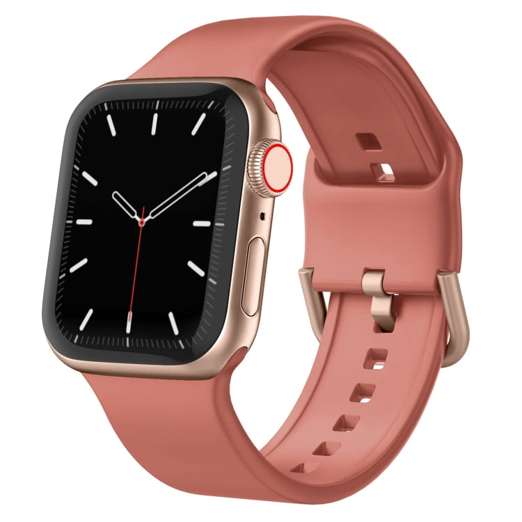Bracelet de montre en silicone à boucle ardillon, pour Apple Watch 38 mm