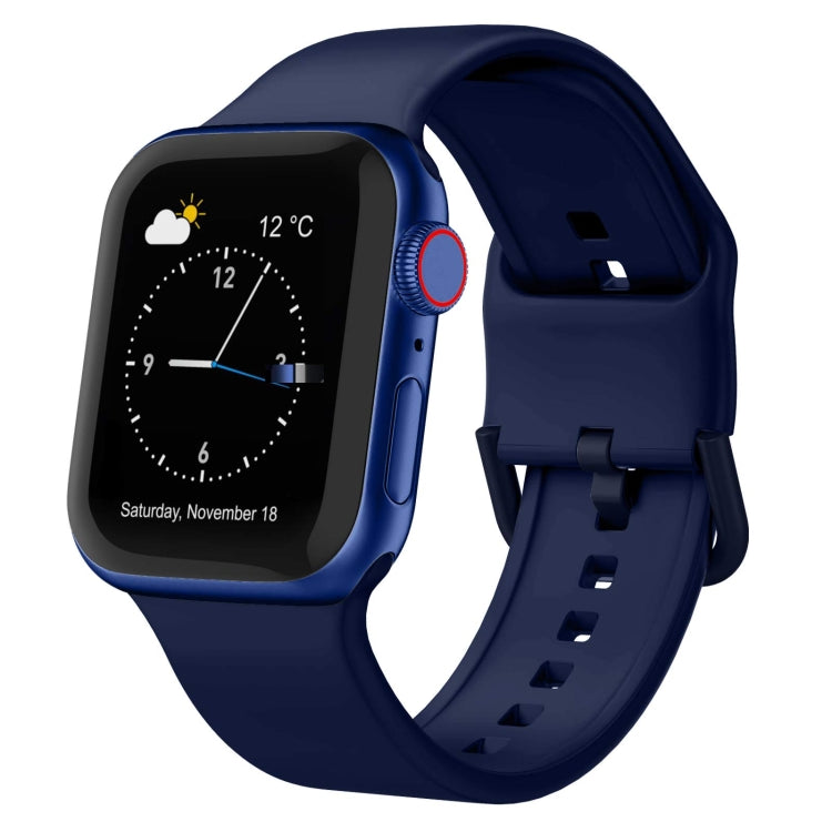 Pin Buckle Silicone Watch Band, For Apple Watch Series 3 38mm