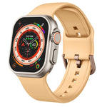 Bracelet de montre en silicone à boucle ardillon, pour Apple Watch Series 9 41 mm