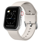Bracelet de montre en silicone avec boucle à ardillon, Pour Apple Watch Series 9 45mm
