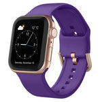 Bracelet de montre en silicone à boucle ardillon, pour Apple Watch SE 2023 44mm